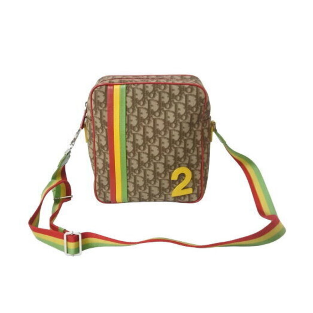 Christian Dior Rasta Trotter Shoulder Bag Silver